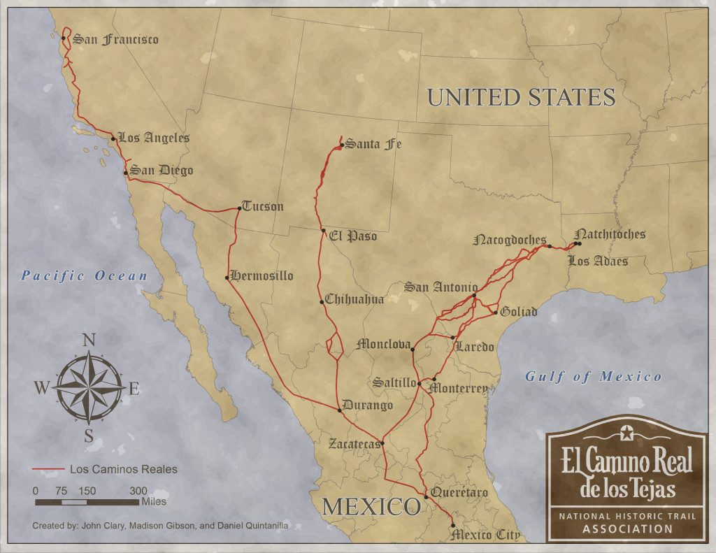 National Park Service And Association Trail Maps El Camino Real De Los Tejas 7932